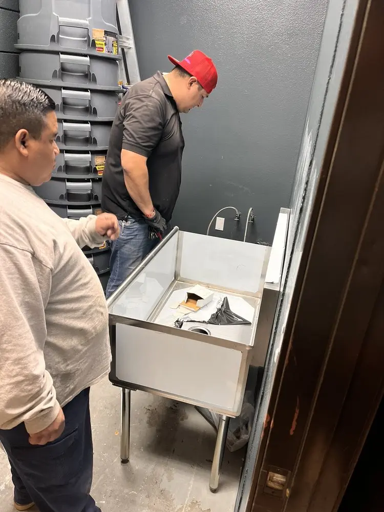 Commercial plumbing and sink installation in Charleston East